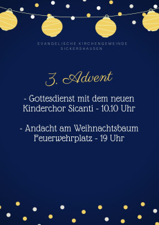 3. Advent