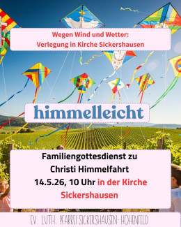Familiengottesdienst zu Christi Himmelfahrt